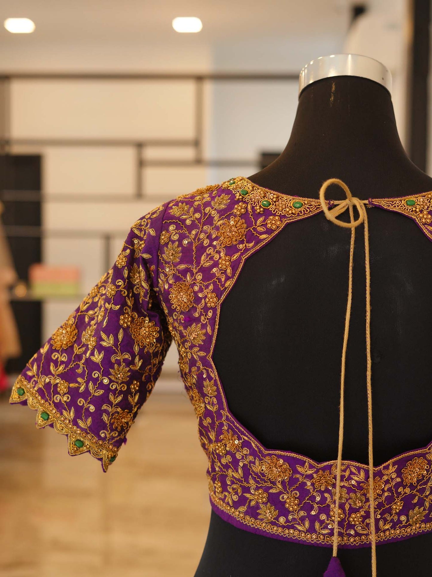 Women's Violet Grace Asymmetry Half N Half Embroidered Blouse By Room9 The Popup Store