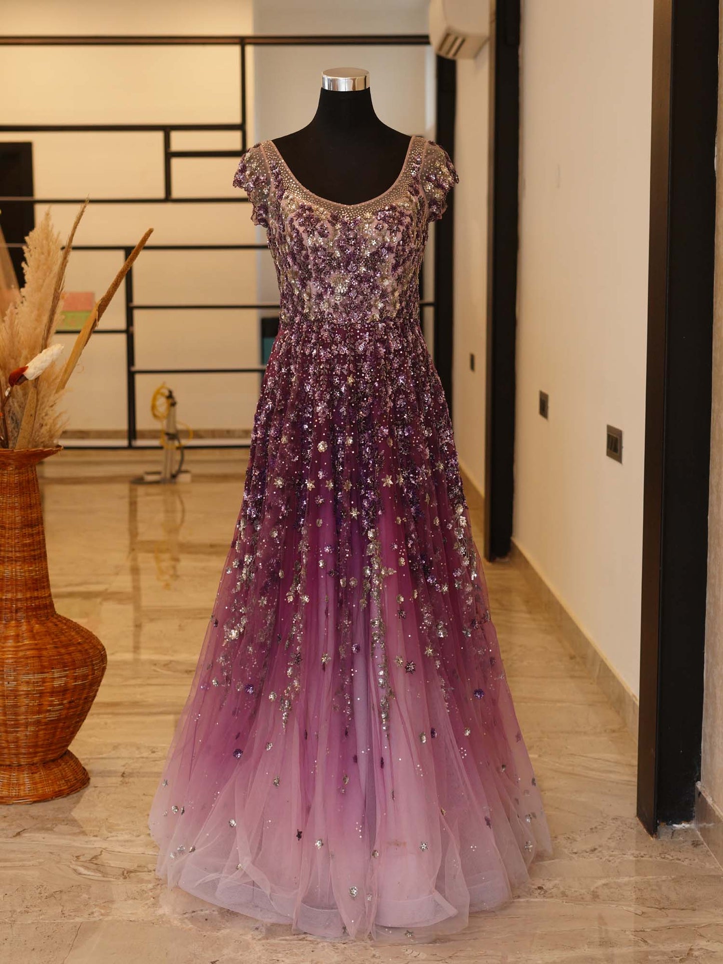 Women's Enchanting Violet Regalia Gown By Room9 The Popup Store