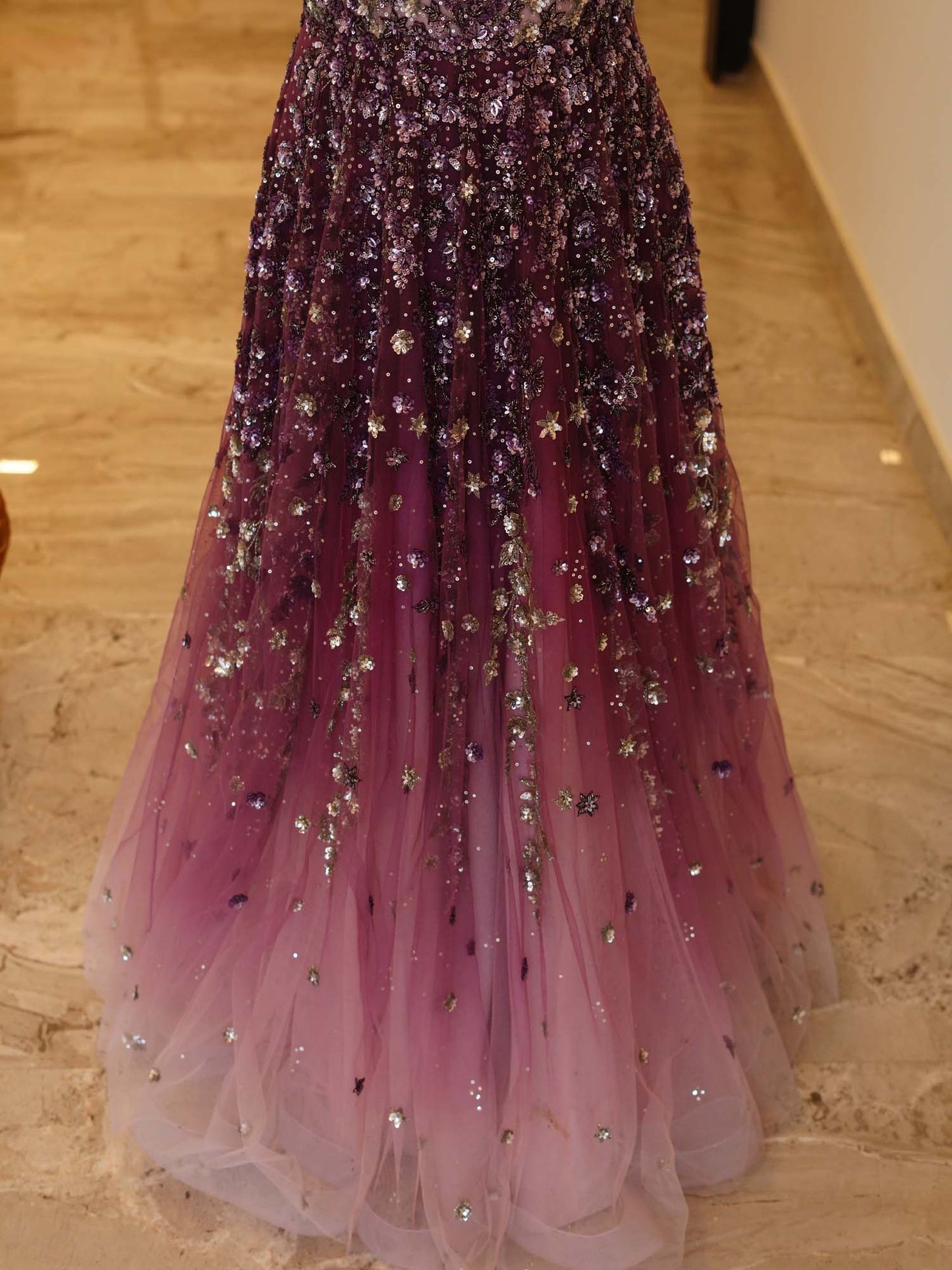 Women's Enchanting Violet Regalia Gown By Room9 The Popup Store