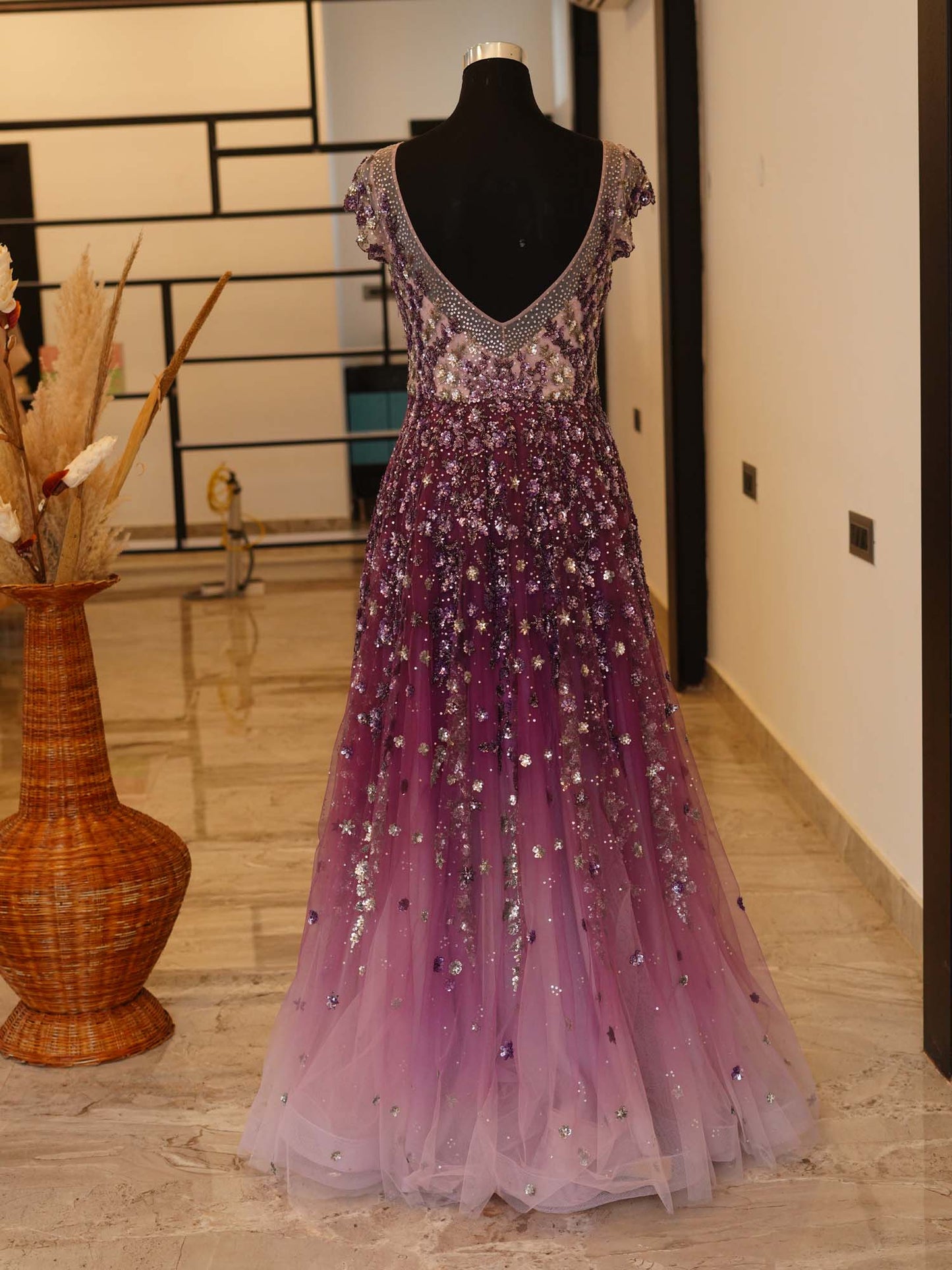 Women's Enchanting Violet Regalia Gown By Room9 The Popup Store