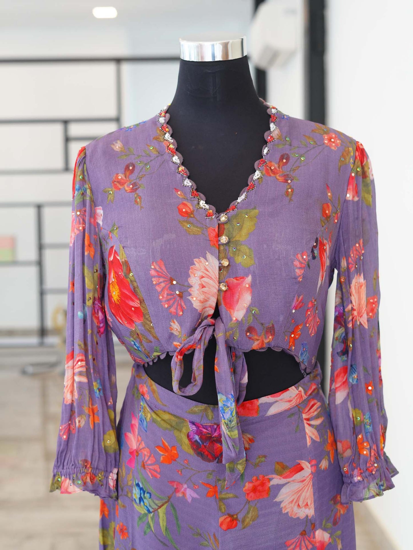 Women's Jamun Bloom Fusion Ensemble Coord  By Room9 The Popup Store