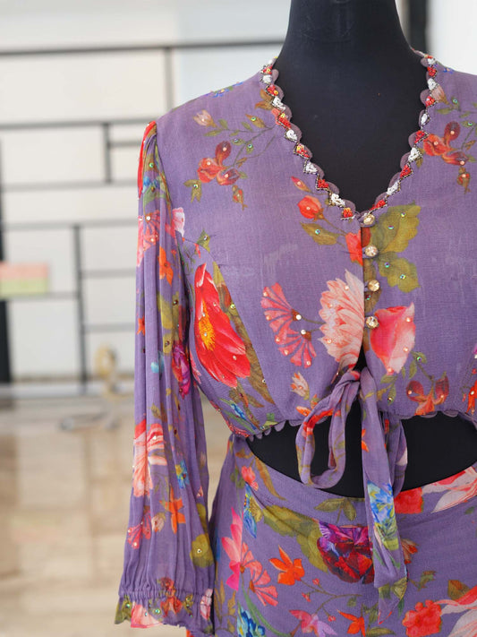 Women's Jamun Bloom Fusion Ensemble Coord  By Room9 The Popup Store