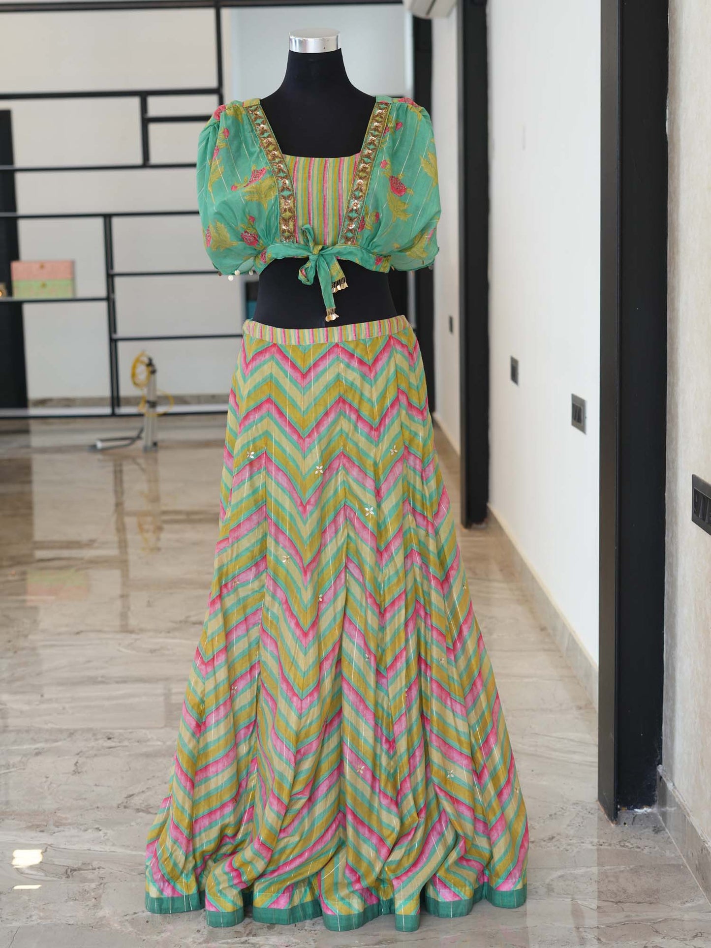 Women's Mossy Meadows Lehenga Ensemble By Room9 The Popup Store