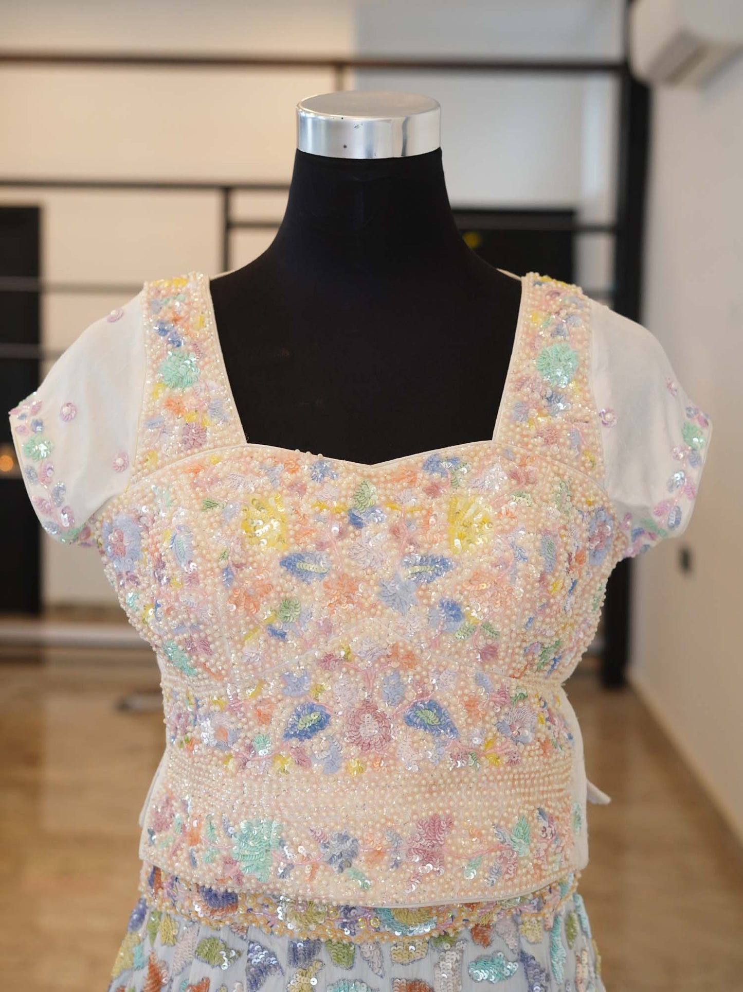 Women's Frosty Floral Fantasy Lehenga By Room9 The Popup Store