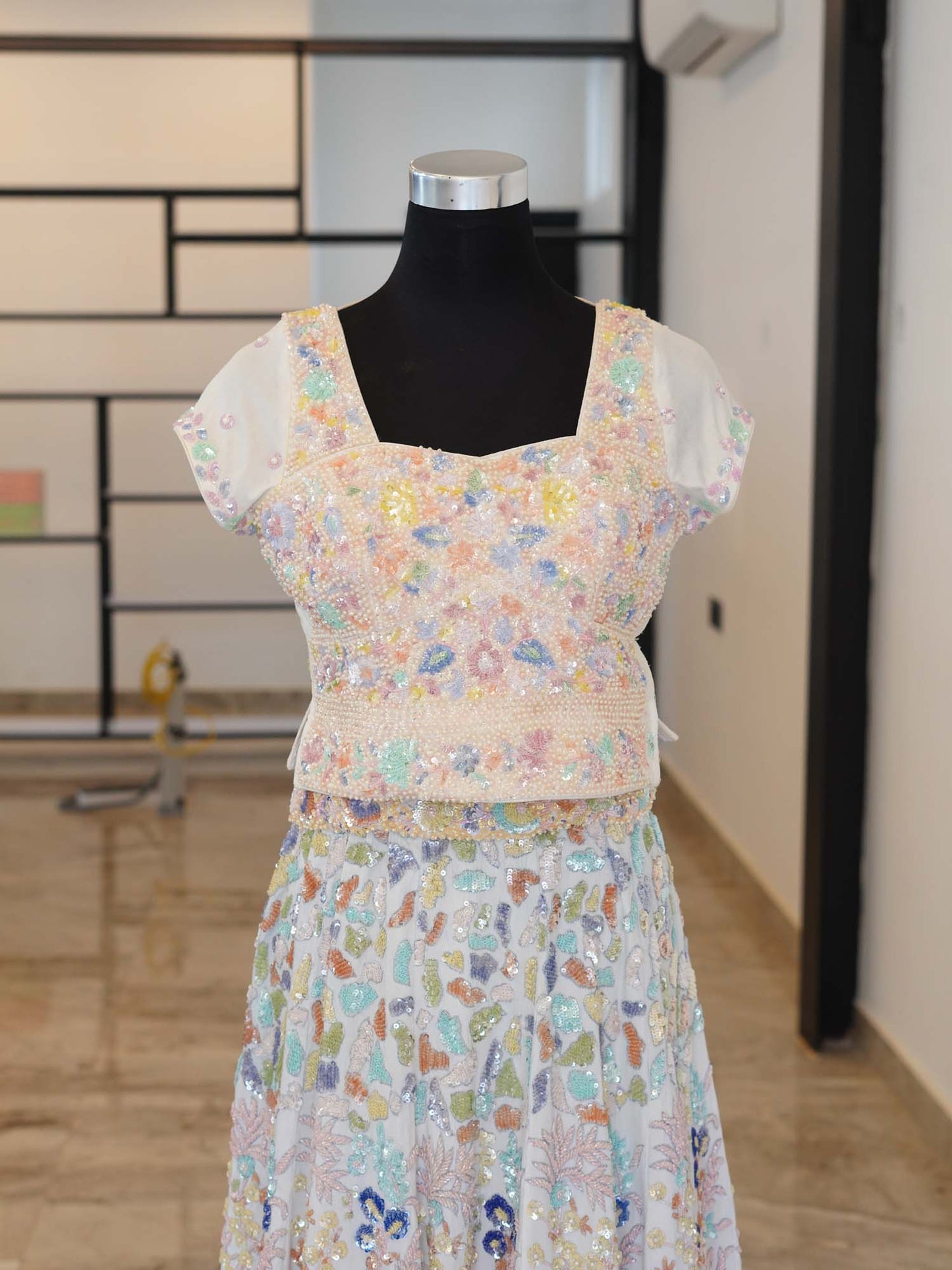 Women's Frosty Floral Fantasy Lehenga By Room9 The Popup Store
