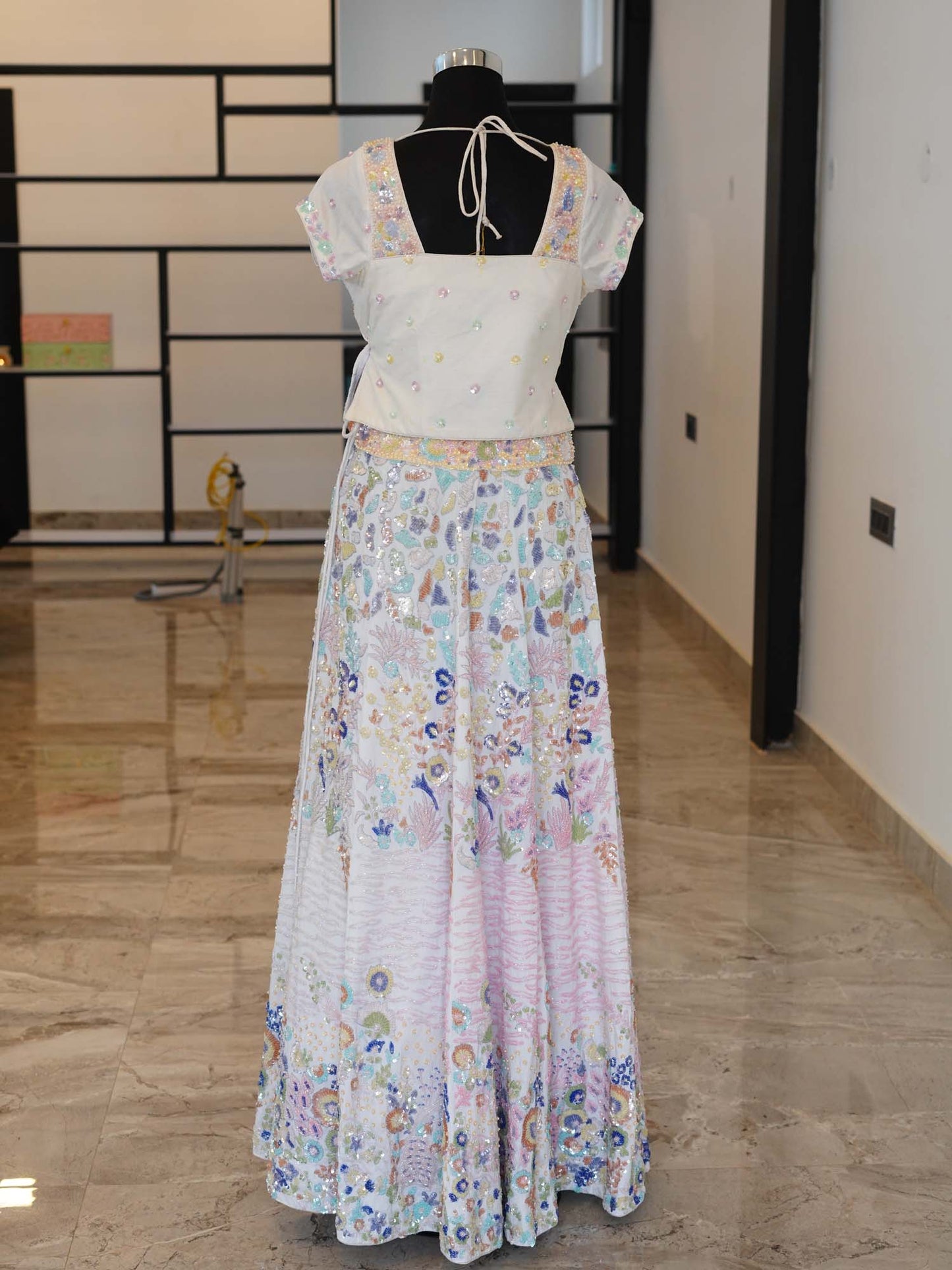 Women's Frosty Floral Fantasy Lehenga By Room9 The Popup Store