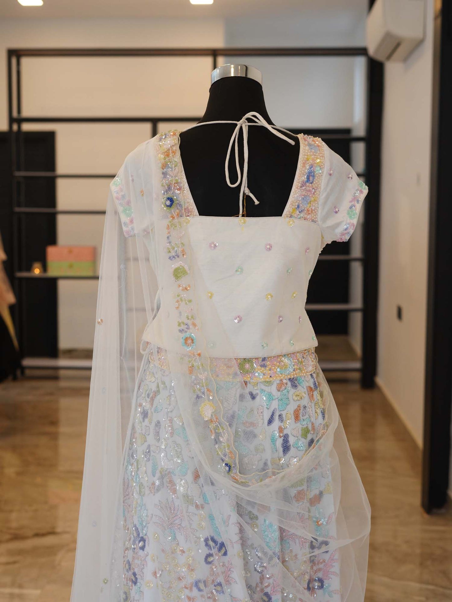 Women's Frosty Floral Fantasy Lehenga By Room9 The Popup Store