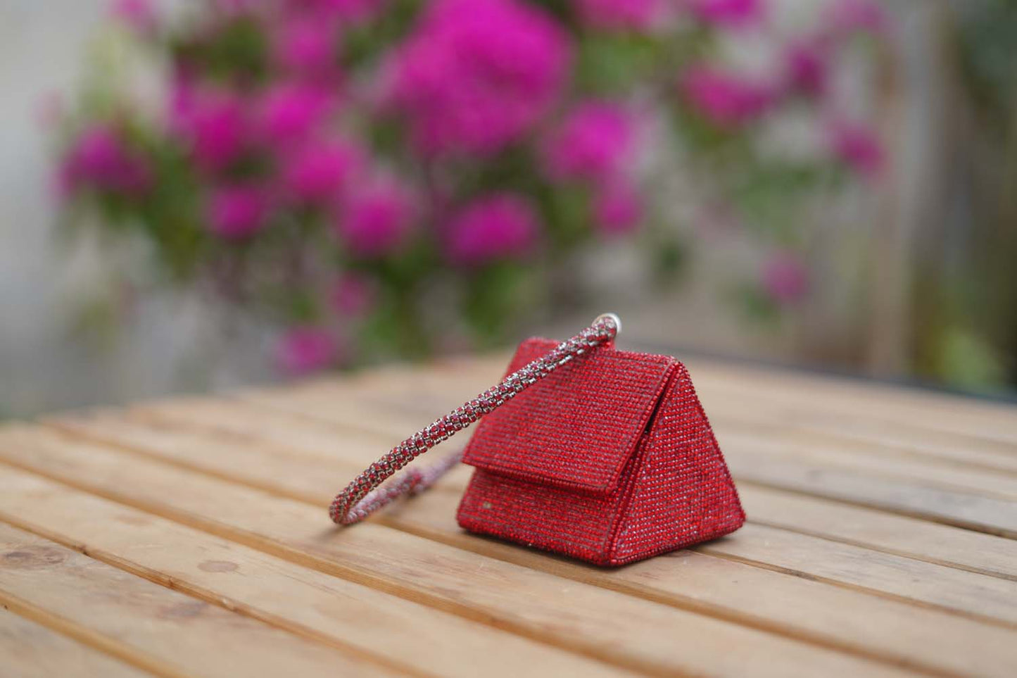 Women's Ace Of Heart Nano Bag With Heart Shaped Handel Red Stone By Room9 The Popup Store