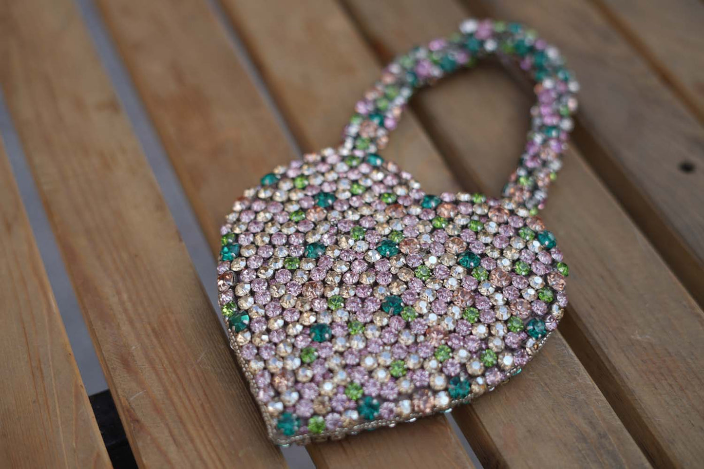 Women's Multi Crystal Love Handbag By Room9 The Popup Store