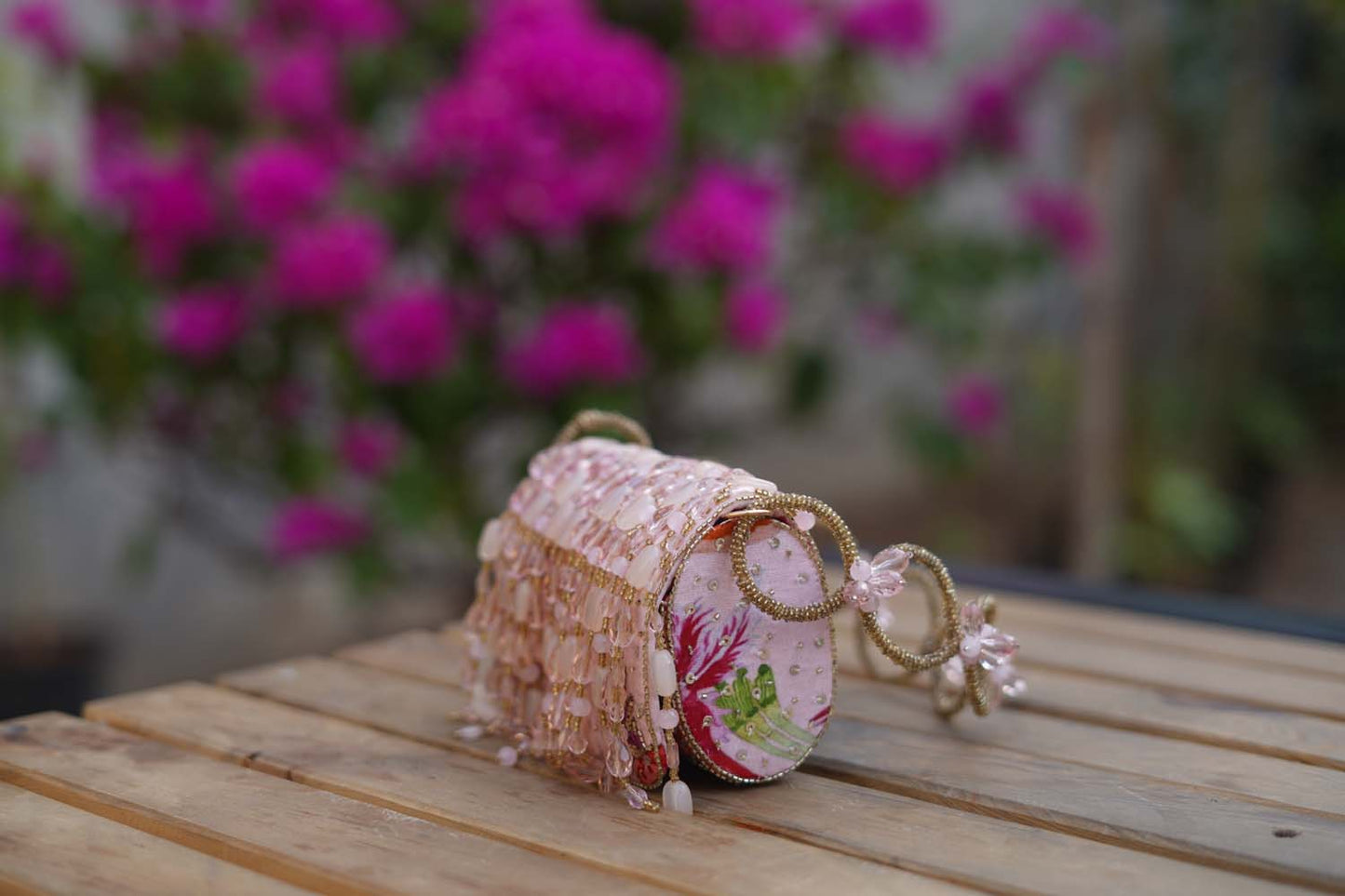 Women's Blooms & Blush Crystal Elegance Bag By Room9 The Popup Store