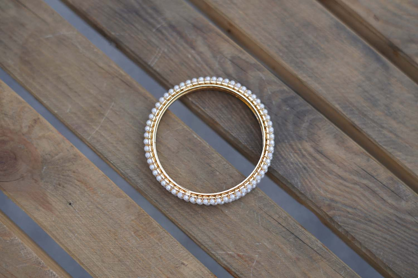 Women's Brass Harmony Beaded Bangles Set By Room9 The Popup Store