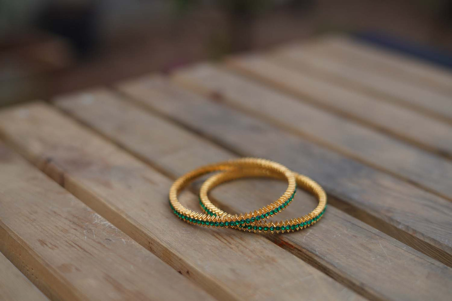 Women's Sunlit Radiance Brass Bangles Set By Room9 The Popup Store