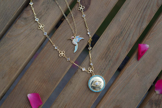 Women's Golden Avian Harmony Necklace By Room9 The Popup Store