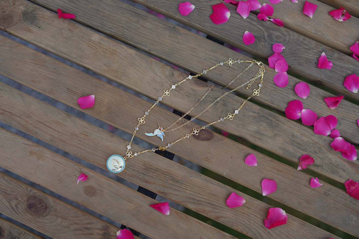 Women's Golden Avian Harmony Necklace By Room9 The Popup Store
