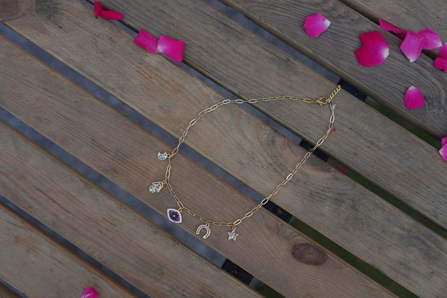 Women's Quintessence Charms Cascade Necklace By Room9 The Popup Store
