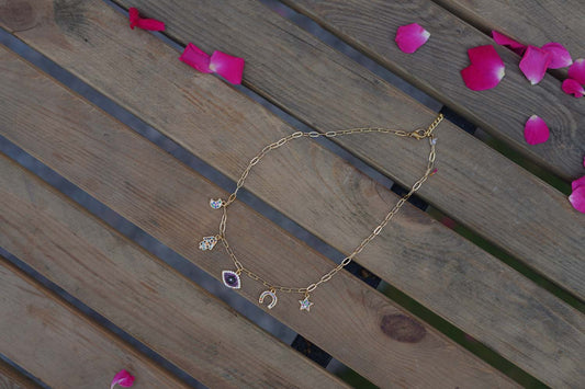 Women's Quintessence Charms Cascade Necklace By Room9 The Popup Store