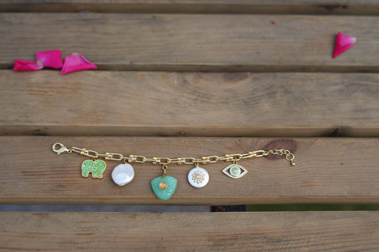 Women's Charm Cascade Kundan Bracelet By Room9 The Popup Store