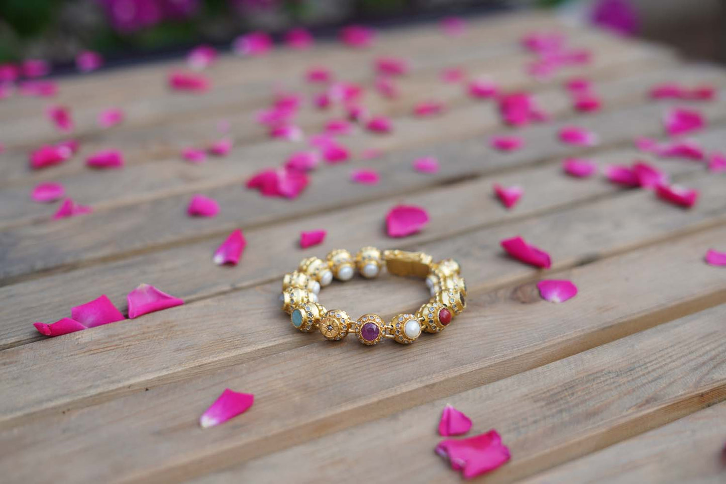 Women's Golden Orbital Majesty Bracelet By Room9 The Popup Store