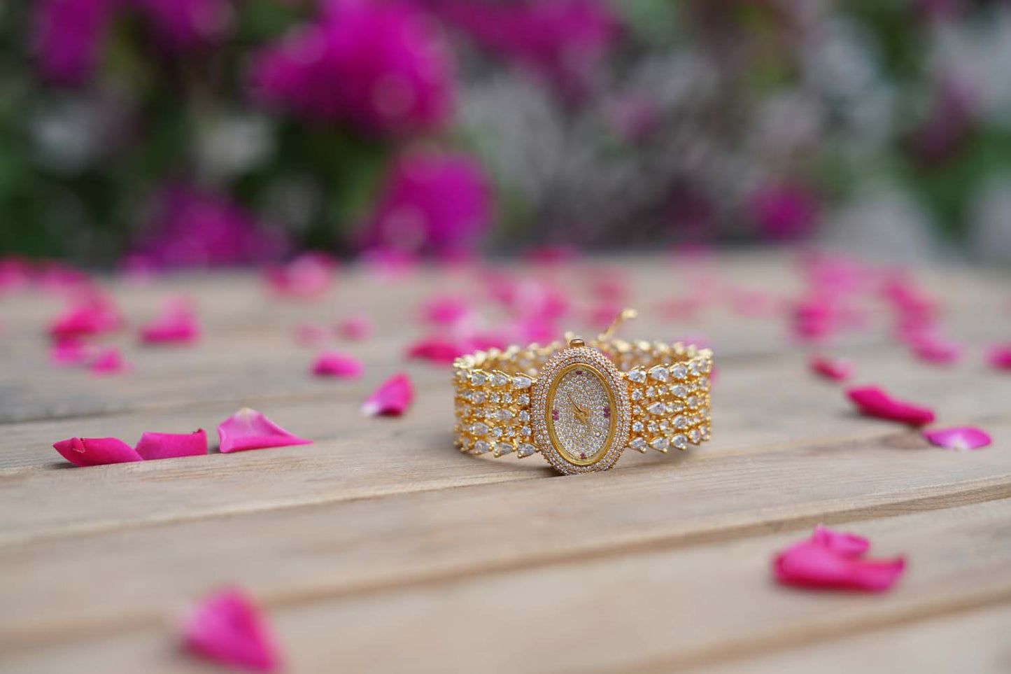 Women's Timeless Elegance Gold Watch Bracelet By Room9 The Popup Store
