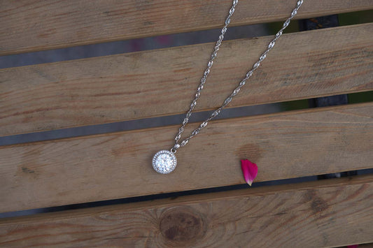 Women's Silver Radiance Statement Pendant By Room9 The Popup Store