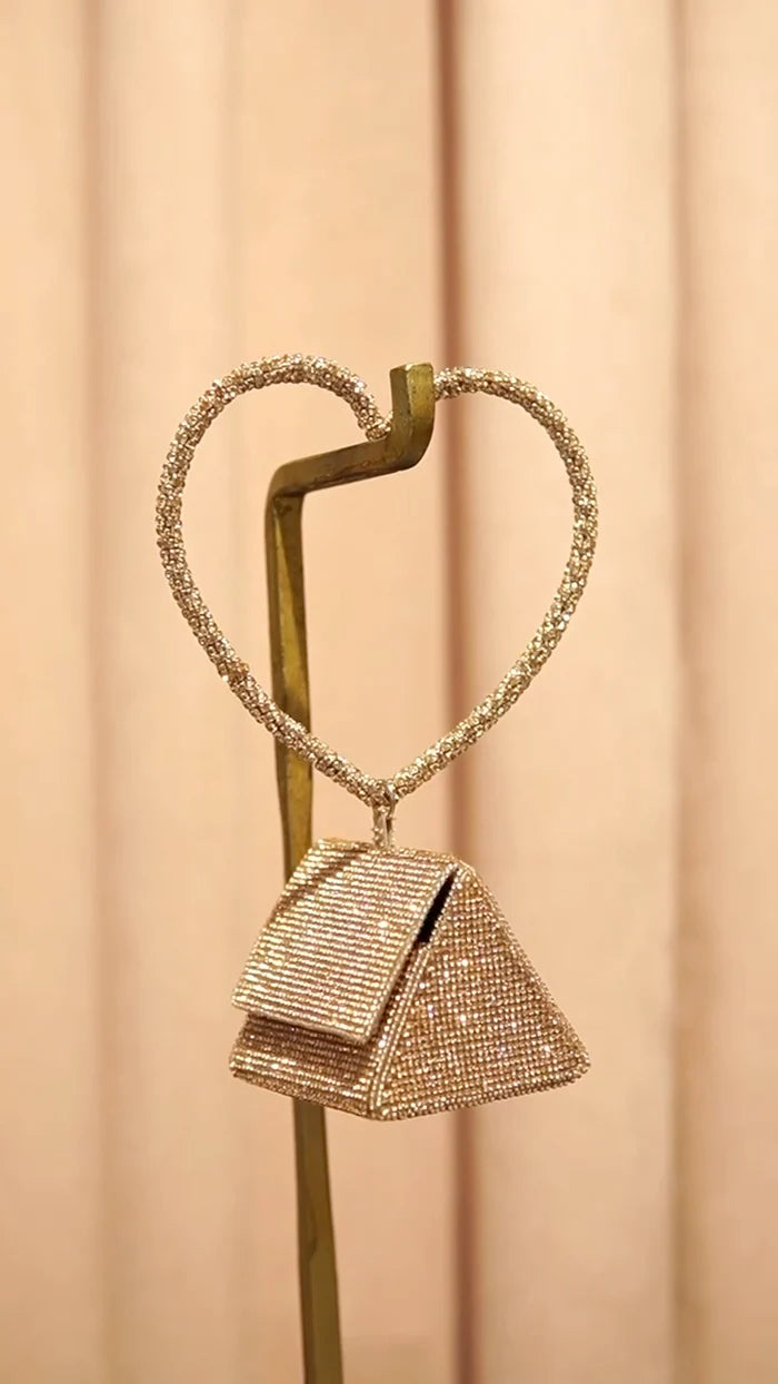 Women's Nano Charm Bag With Crystal Handle By Room9 The Popup Store