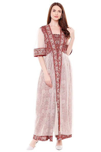 Women's Madhubani Printed Jumpsuit With Jacket By Room9 The Popup Store
