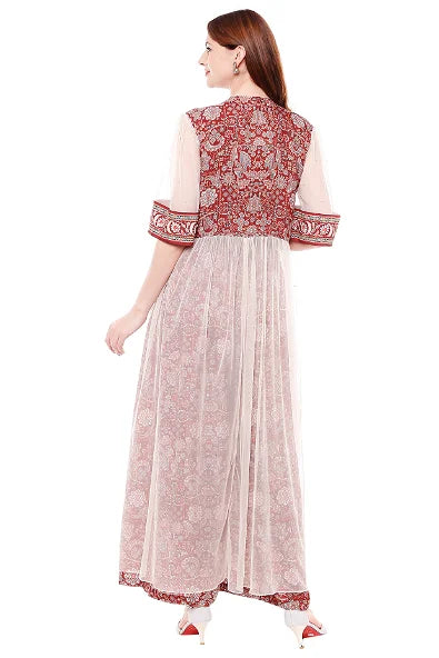 Women's Madhubani Printed Jumpsuit With Jacket By Room9 The Popup Store