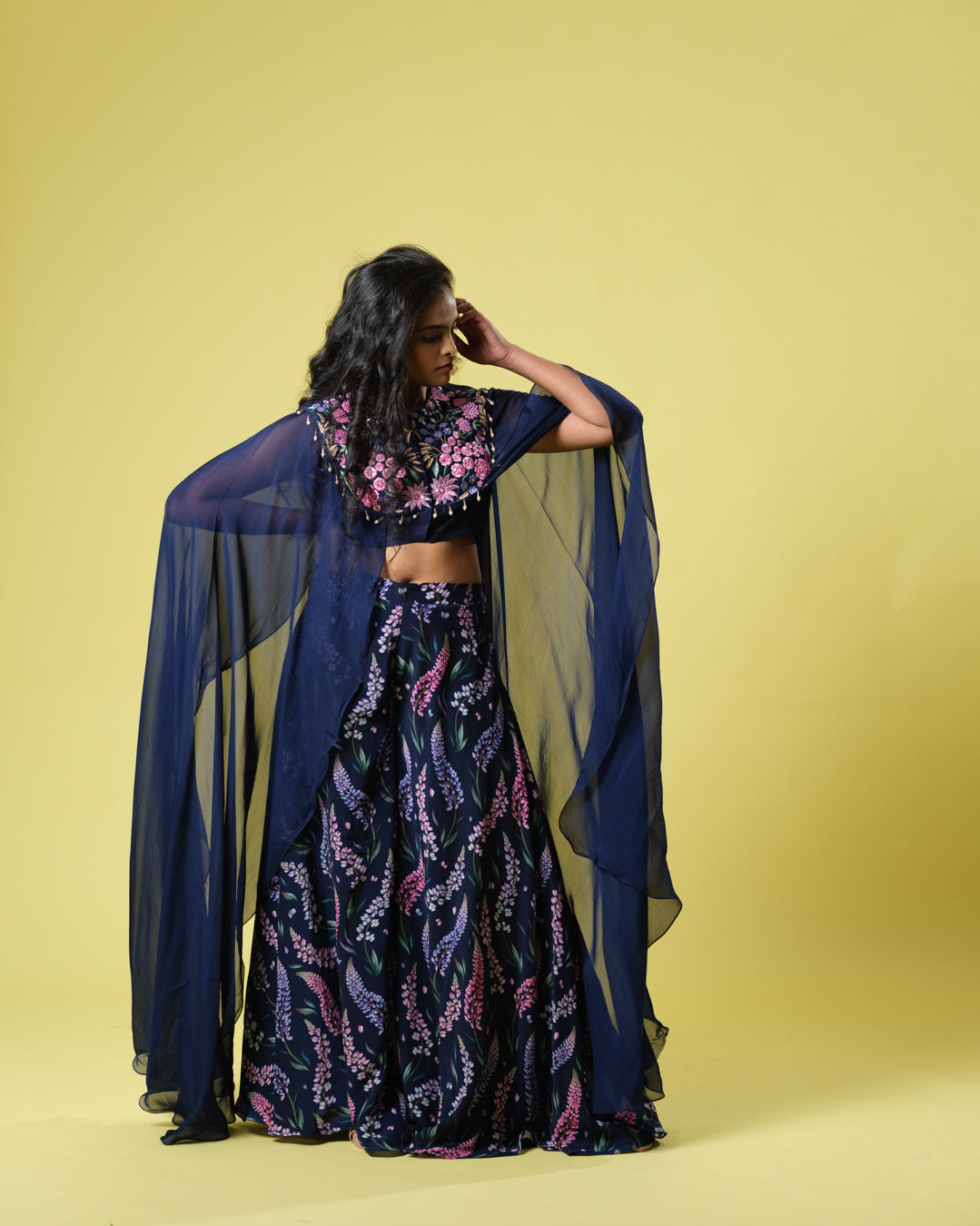 Women's Midnight Glamour Light Lehenga By Room9 The Popup Store
