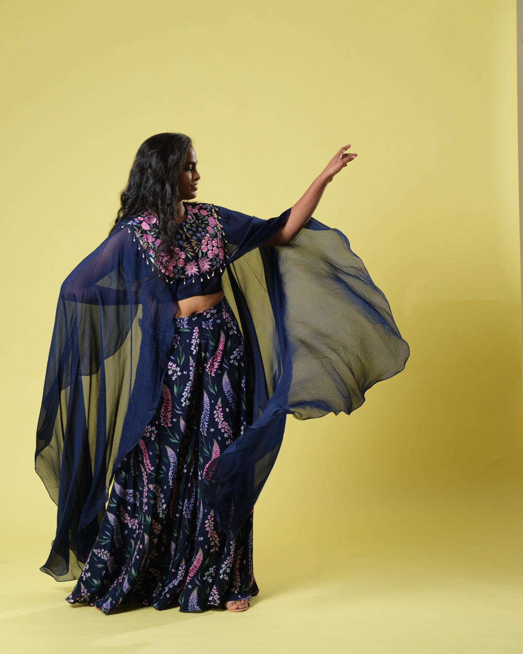 Women's Midnight Glamour Light Lehenga By Room9 The Popup Store