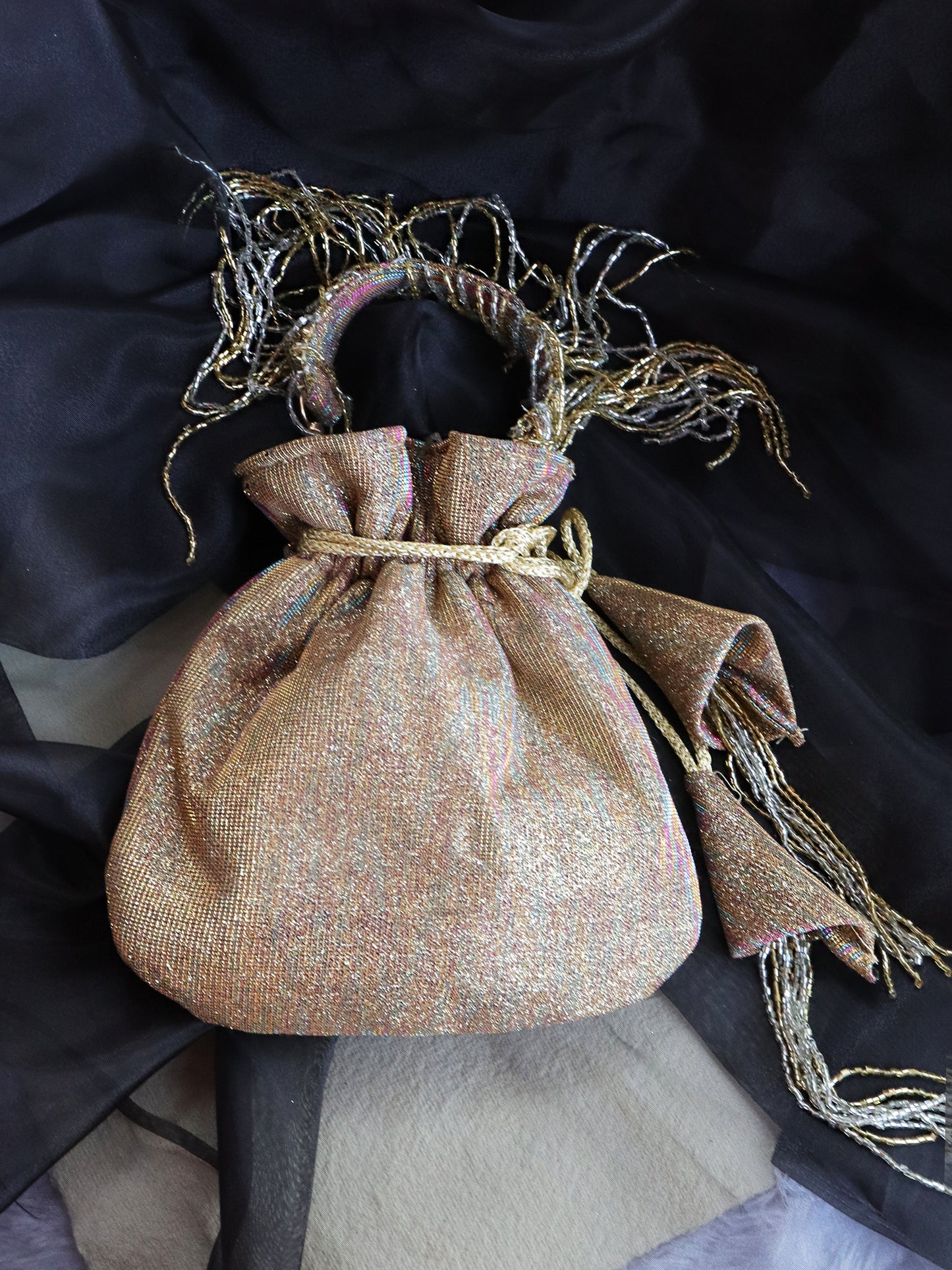 Women's Golden Glimmer Chic Carryall By Room9 The Popup Store