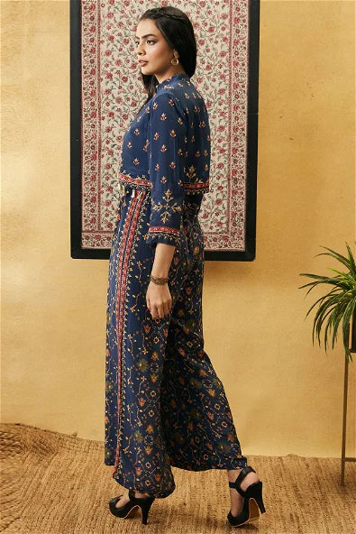 Women's Zahra Printed Jumpsuit With Jacket By Room9 The Popup Store