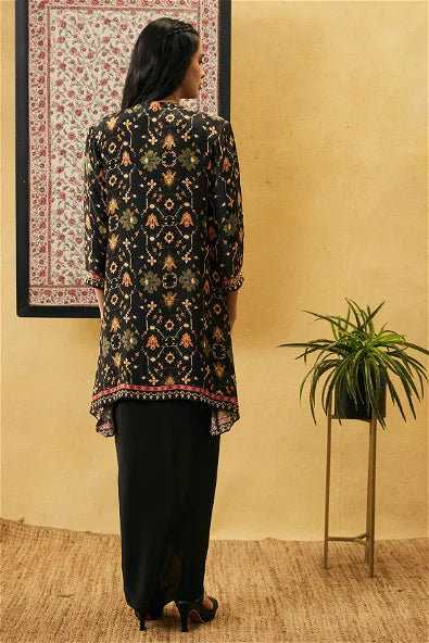 Women's Zahra Solid Drape Dress With Jacket By Room9 The Popup Store