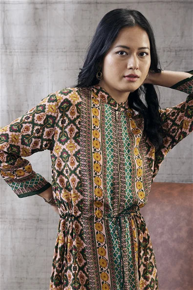 Women's Taahira Printed Long Dress By Room9 The Popup Store