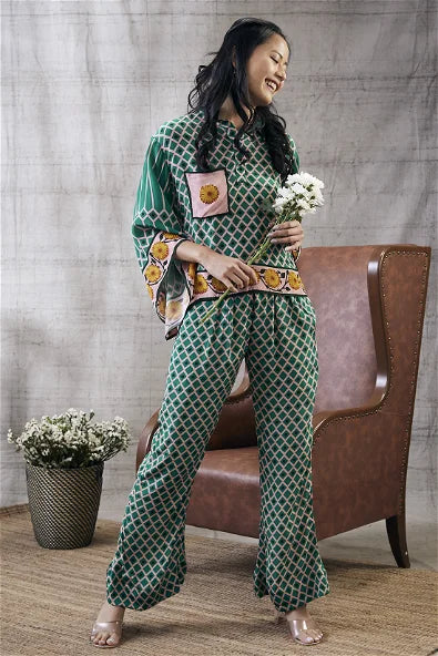 Women's Taahira Printed Co-Ord Set By Room9 The Popup Store