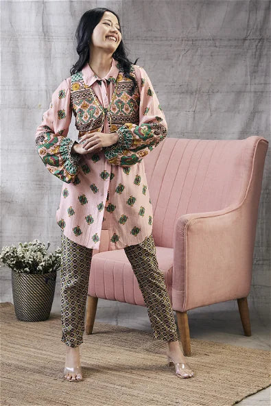 Women's Taahira Printed Co-Ord Set With Jacket By Room9 The Popup Store