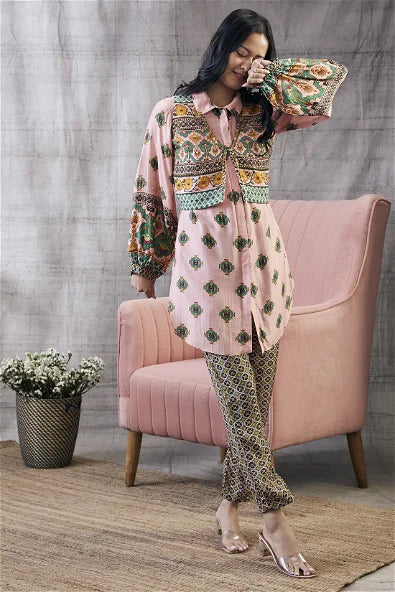 Women's Taahira Printed Co-Ord Set With Jacket By Room9 The Popup Store