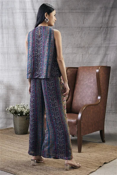 Women's Ikaya Printed Sequin Co-Ord Set By Room9 The Popup Store
