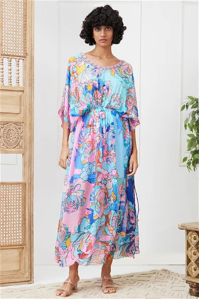Women's Zaynab Embroidered Maxi Dress  By Room9 The Popup Store