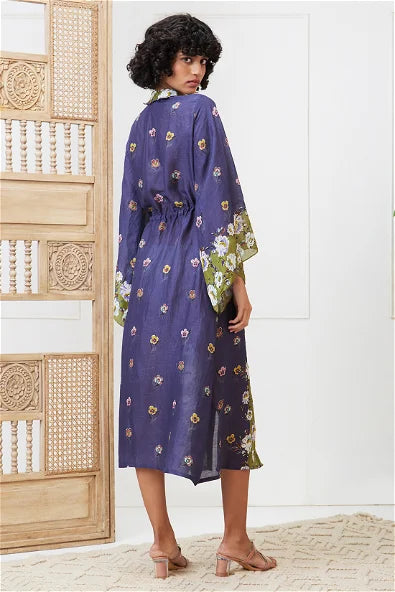 Women's Tasnim Embellished Dress With Waist Tie-Up By Room9 The Popup Store