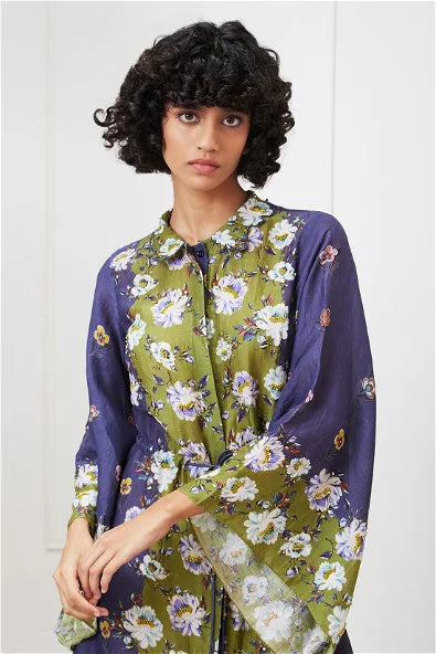 Women's Tasnim Embellished Dress With Waist Tie-Up By Room9 The Popup Store