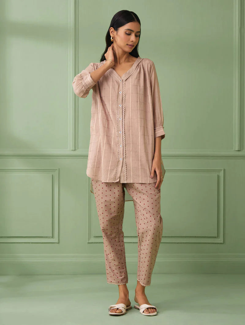 Women's Rose Shirt with Pants (Set of 3) By Room9 The Popup Store