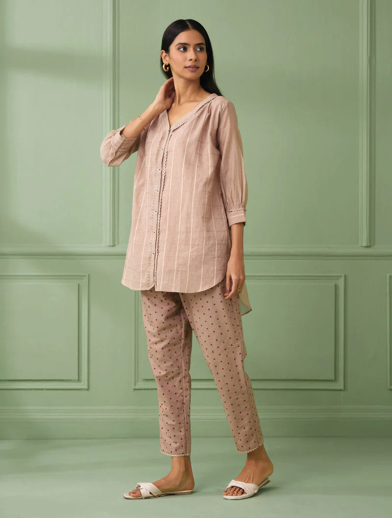 Women's Rose Shirt with Pants (Set of 3) By Room9 The Popup Store