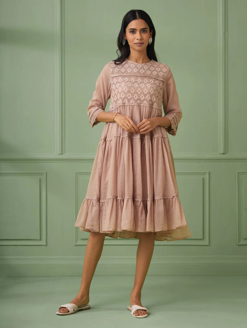 Women's Rose Tiered Lace Dress By Room9 The Popup Store