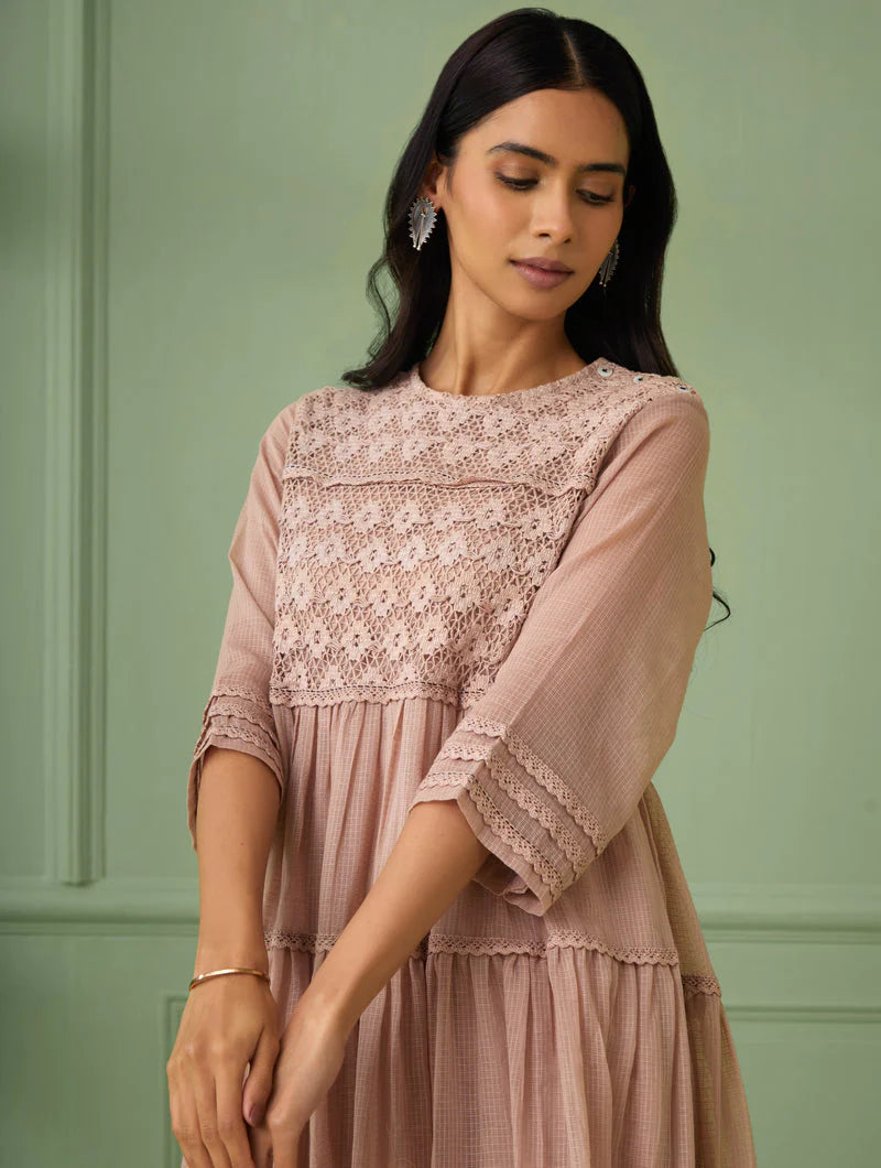 Women's Rose Tiered Lace Dress By Room9 The Popup Store