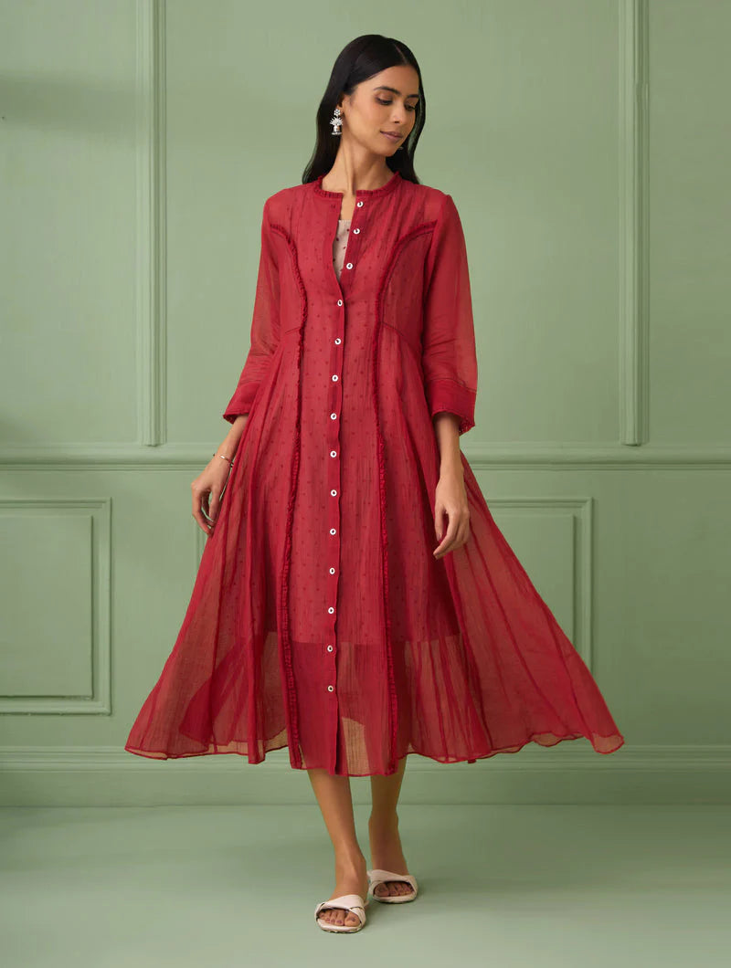 Women's Red Jacket Dress Set By Room9 The Popup Store