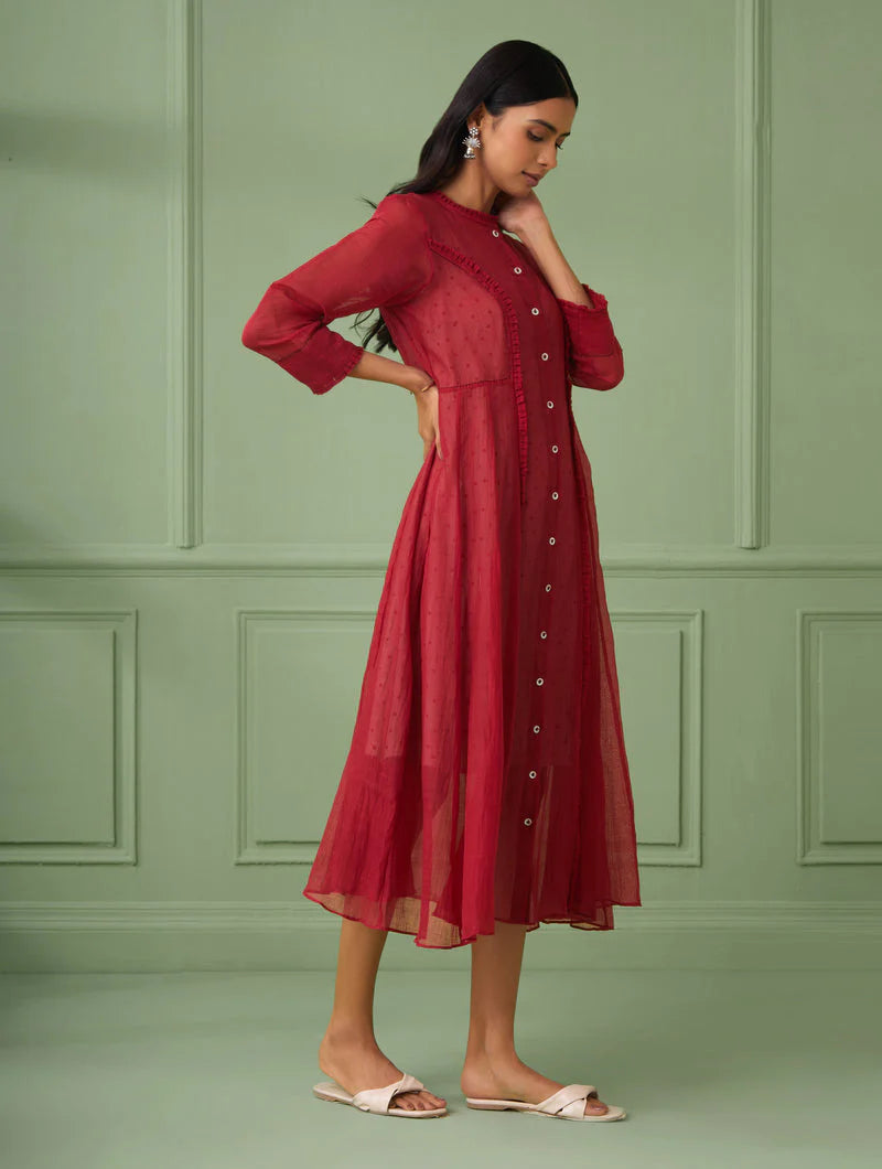 Women's Red Jacket Dress Set By Room9 The Popup Store