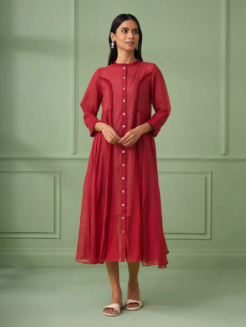 Women's Red Jacket Dress Set By Room9 The Popup Store