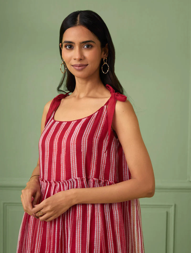 Women's Stripe Breezy Tiered Maxi Dress By Room9 The Popup Store