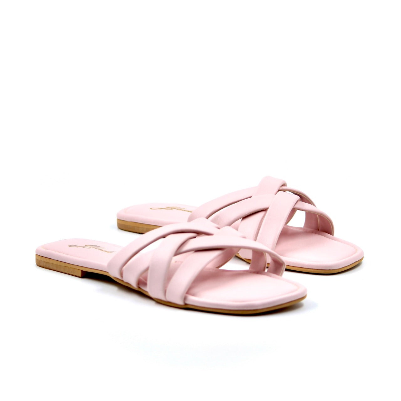 Women's YS124 Criss Cross Flats By Room9 The Popup Store