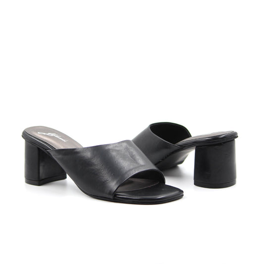 Women's YS113 Cross Straps Mules Black By Room9 The Popup Store